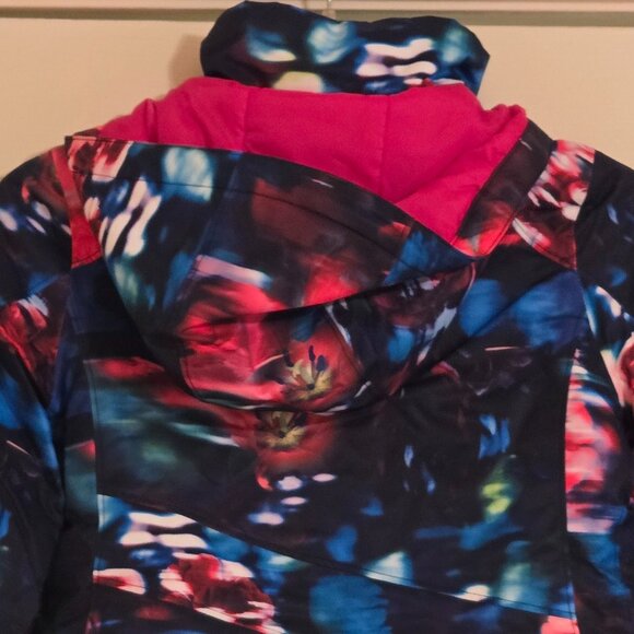 Obermeyer Rylee Print Jacket Teen Size S 8-10 Color Bloominescense, NEW Hooded - Picture 5 of 16
